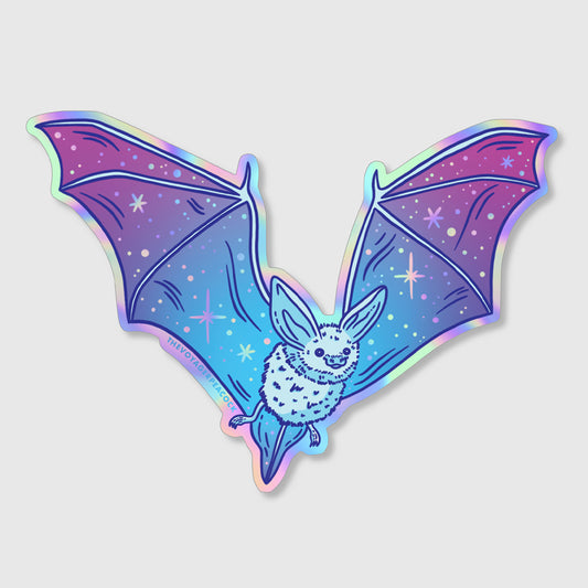 3" Holographic Cosmic Bat Sticker