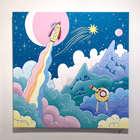 "SEARCH" - 40"x40" Original Painting