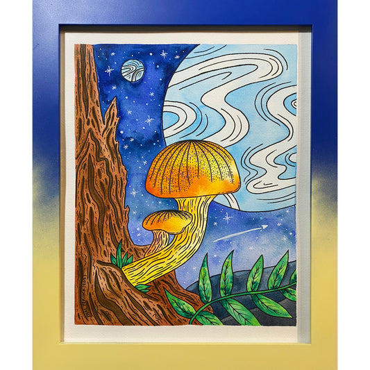 "LOOKING OUT 02" - 11"x14" Original Painting