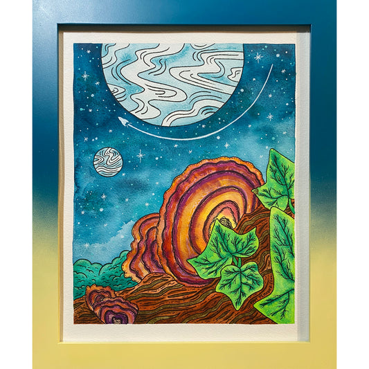 "LOOKING OUT 03" - 11"x14" Original Painting