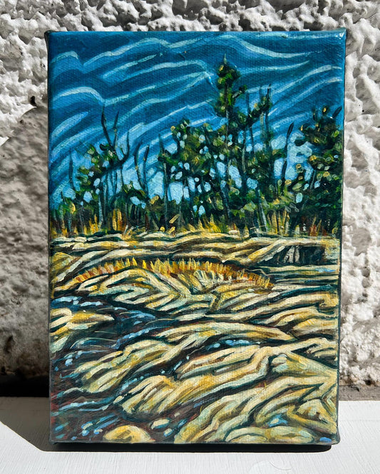 "Granite Ground" - 5"x7" Original Painting