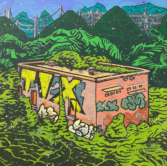 "Monroe Ruin" - 12"x12" Original Painting