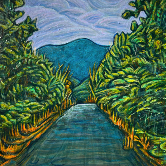 "Blairesville Driveway" - 8"x8" Original Painting