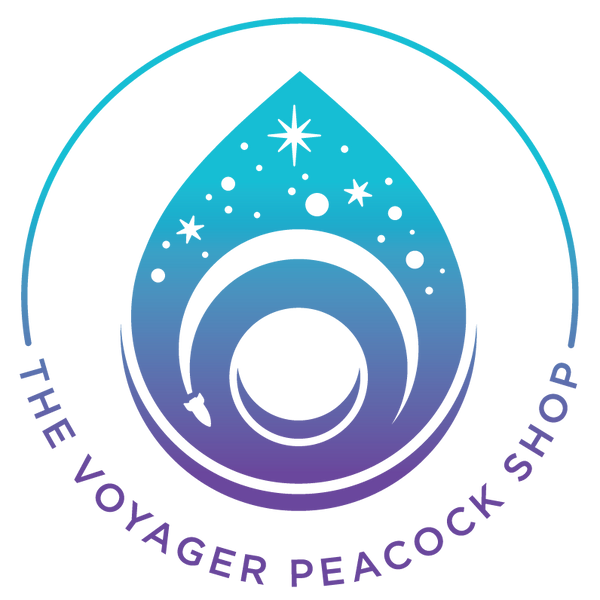The Voyager Peacock logo