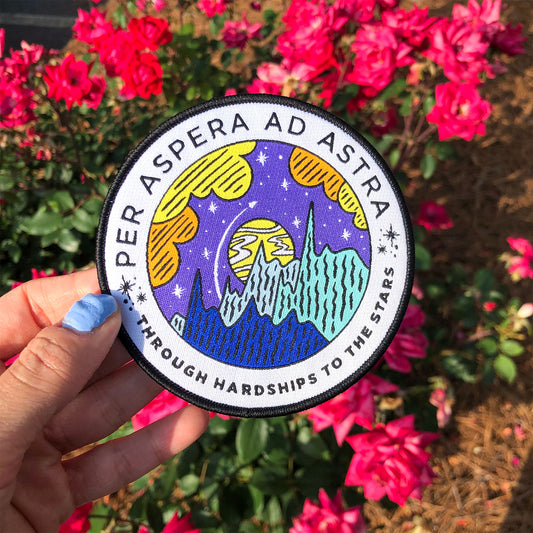 4" Patch - Per Aspera Ad Astra / Through Hardships to the Stars
