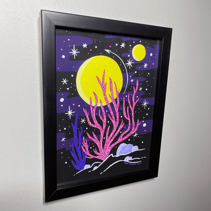 "Branching" - 5"x7" Original Framed Painting