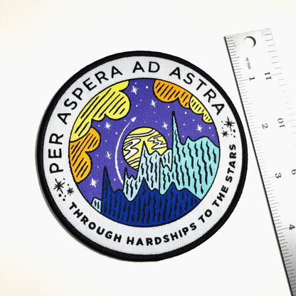 4" Patch - Per Aspera Ad Astra / Through Hardships to the Stars