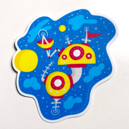 3" Sticker - Sky Ship